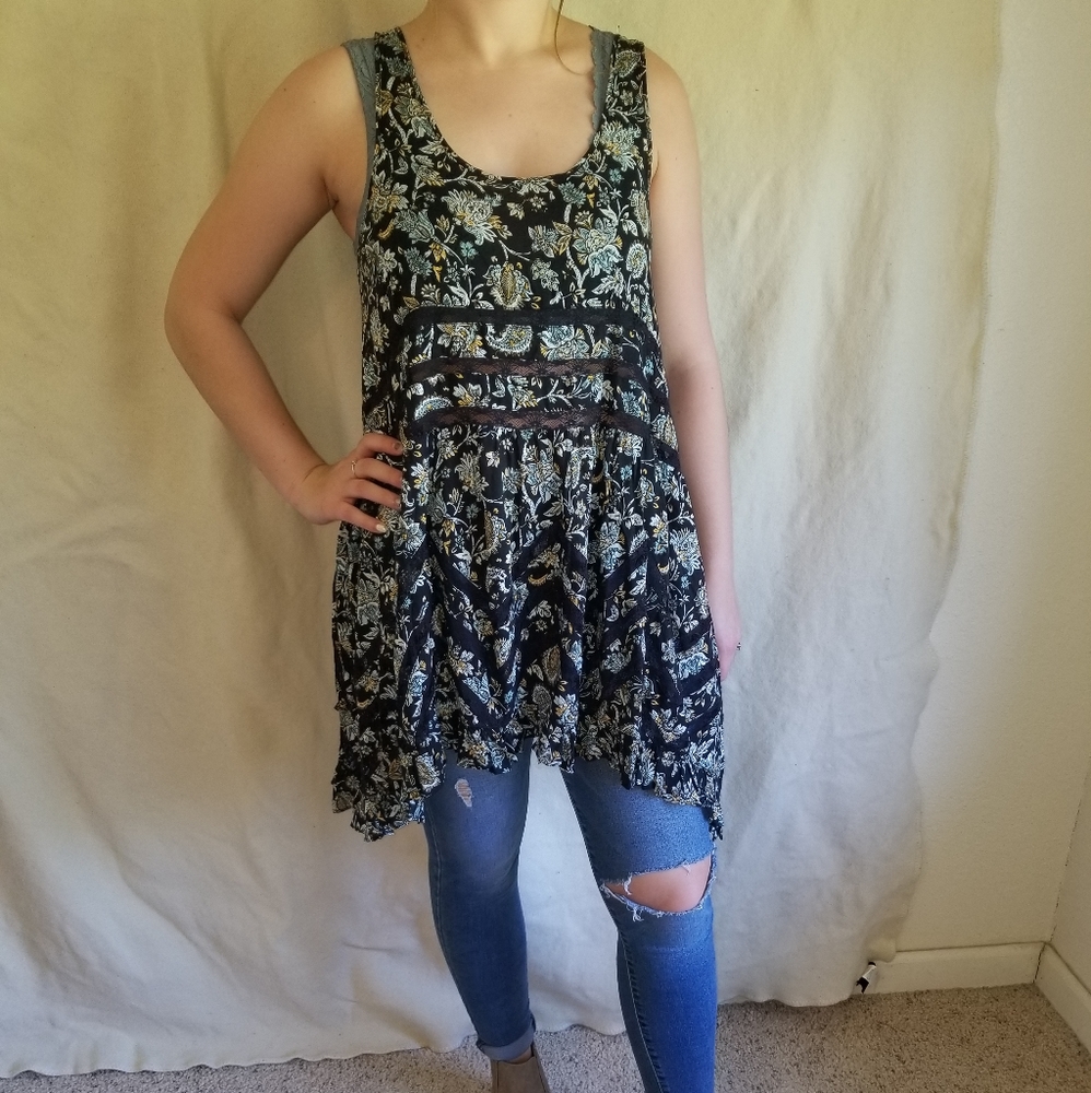 Free People Tunic Tank Top/Mini Dress